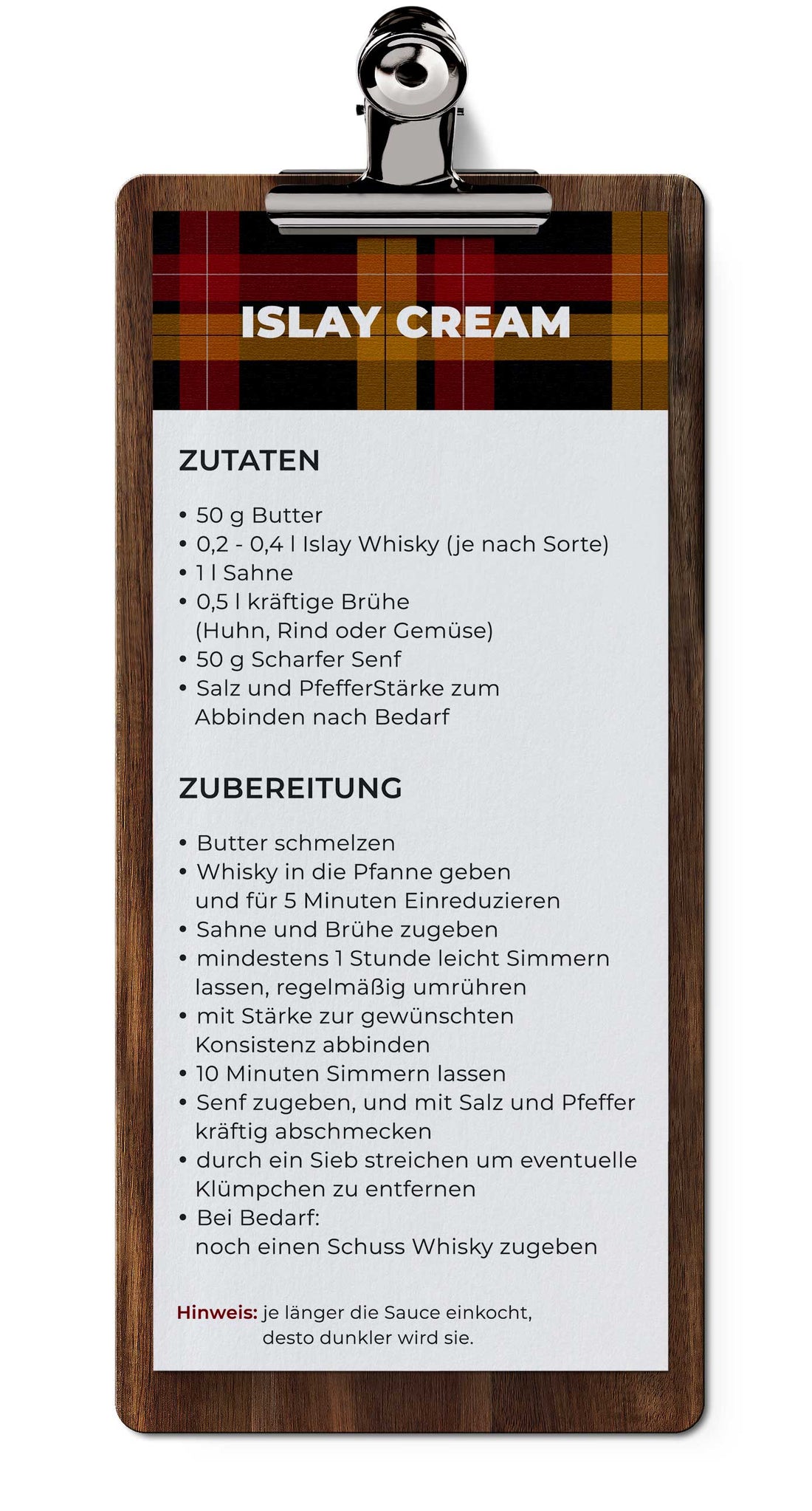 Rezept zur Islay Cream